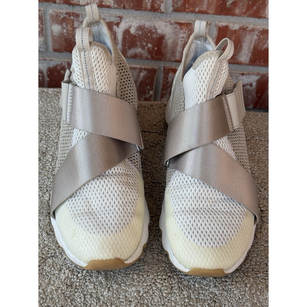 Sorel Kinetic Impact Strap Sneaker Shoes Women NL3682-125 US 8.6 EU 39.5 Cream